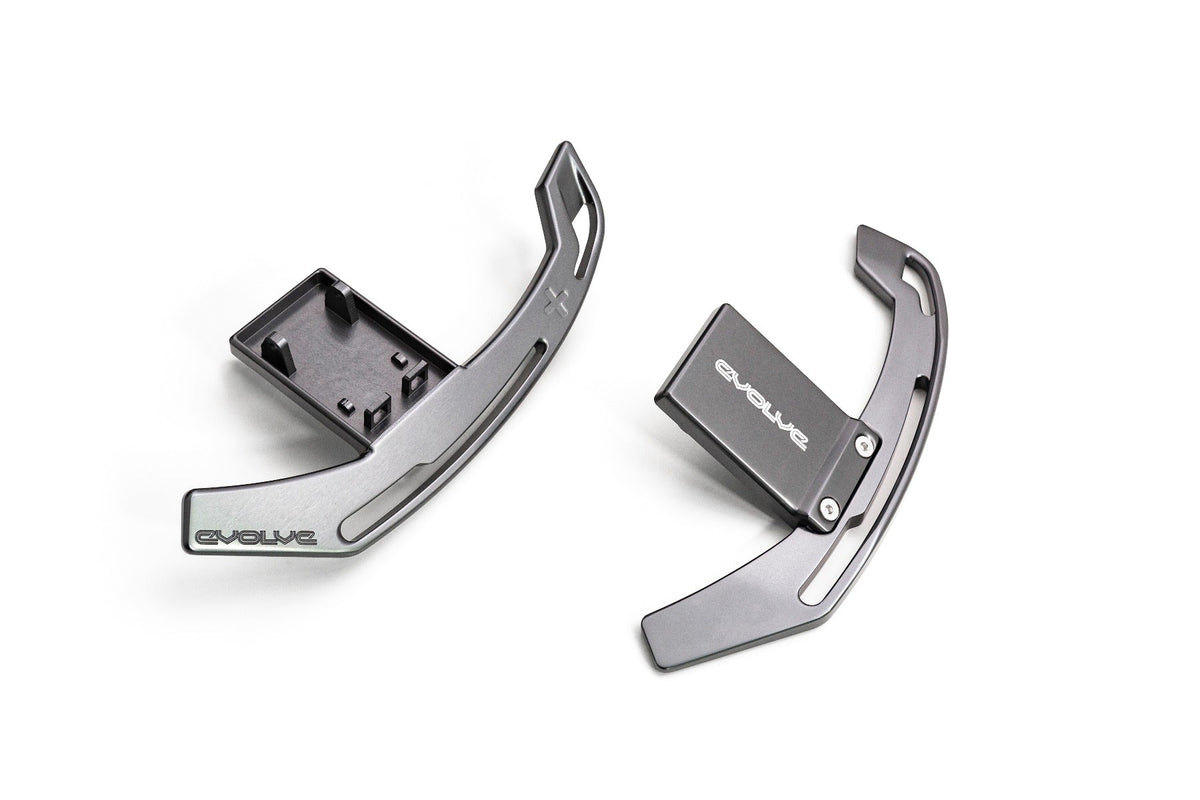 Evolve Aluminium Billet Gear Shift Paddle Set - BMW F Series (Gen 1 &amp; 2 Steering Wheel) - Evolve Automotive