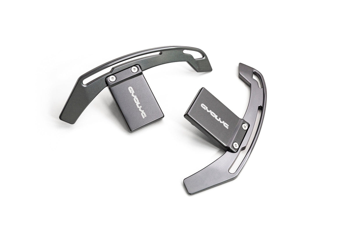 Evolve Aluminium Billet Gear Shift Paddle Set - BMW F Series (Gen 1 &amp; 2 Steering Wheel) - Evolve Automotive