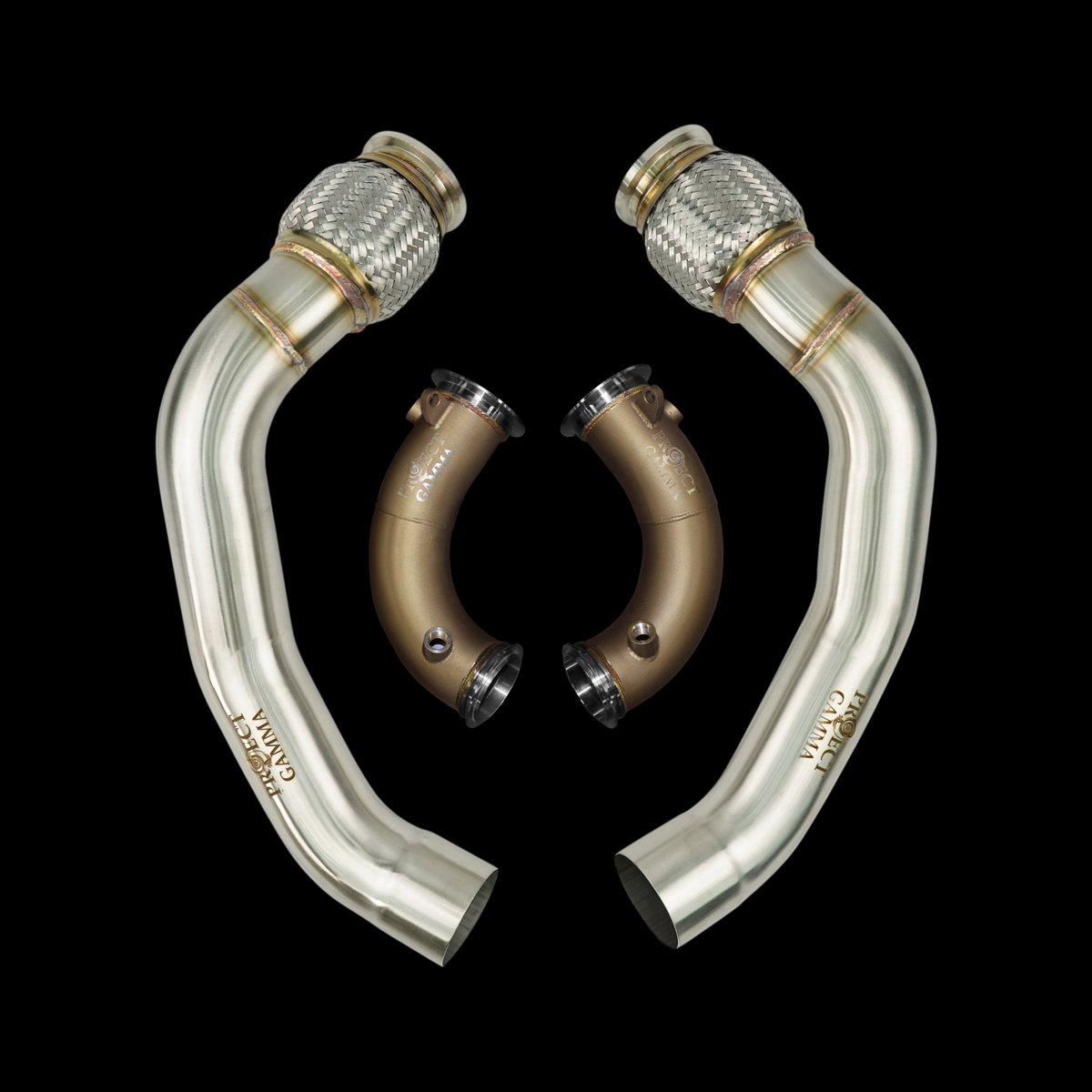 ProjectGamma BMW M5 | M8 F90 F91 F92 F93 Primary & Secondary Downpipes Full Set