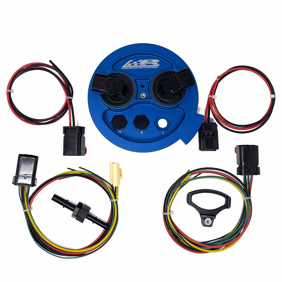 Precision Raceworks G-Series BMW &amp; Supra A9x Billet Fuel Pump Top Hat