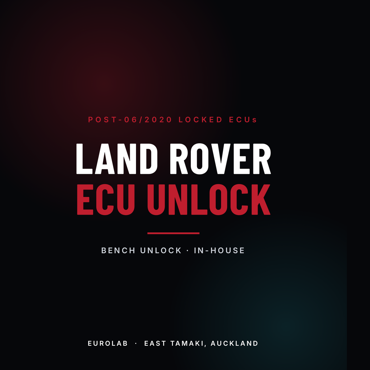 Land Rover ECU unlock service at EuroLab, East Tamaki, Auckland