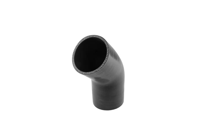 Turbosmart Silicon 45 Degree Silicon Hose Elbow 3.00" (Black) - Image 1