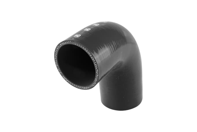 Turbosmart Silicon 90 Degree Reducer Elbow 2.50–2.75" (Black) - Image 1