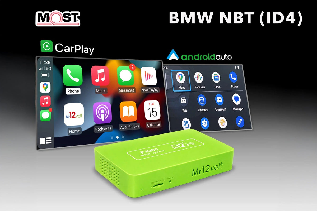 Mr12Volt High-End BMW NBT (ID4) MOST Bus CarPlay &amp; AA Interface with OEM Microphone Support - BMW F87 M2 | F8X M3 | M4 | F2X 1 | 2 Series | F3X 3 | 4 Series | F1X 5 | 6 Series
