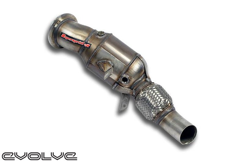 Supersprint Downpipe With Metallic Catalytic Converter (100CPSI) WRC - BMW 1 Series F20/F21 M140I | 2 Series F22/F23 M240I | 3 Series F30/F31 340I - Evolve Automotive