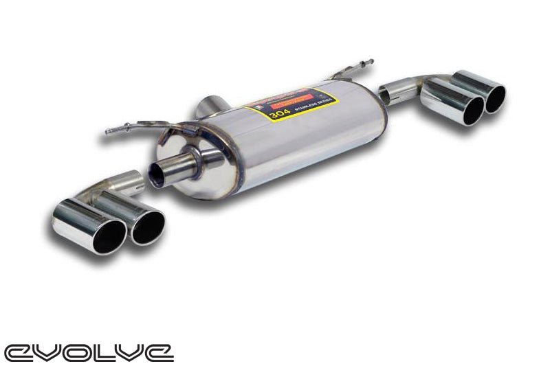 Supersprint Rear Exhaust Quad 80mm Tailpipes - BMW 1 Series F20/F21 M135I/M140I - Evolve Automotive