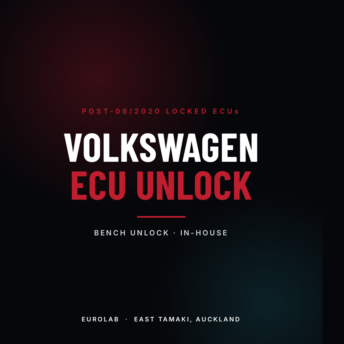 Volkswagen ECU unlock service at EuroLab, East Tamaki, Auckland
